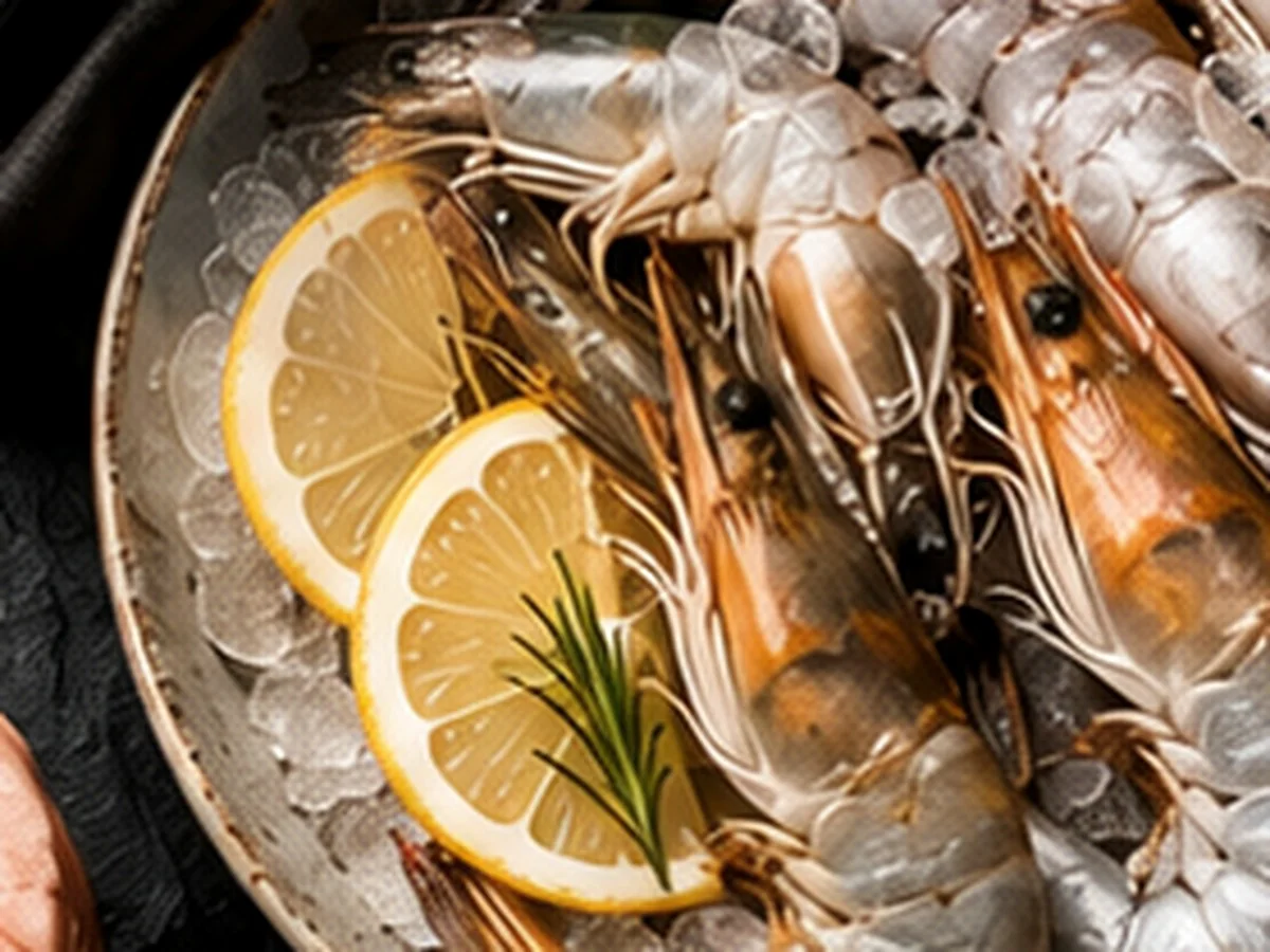 Premium seafood selection on ice